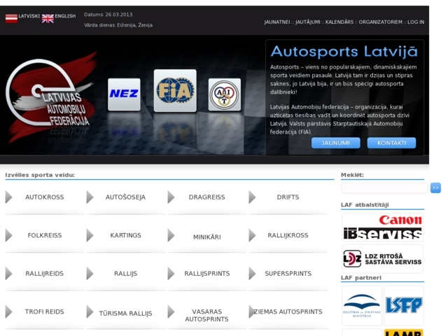 Latvijas automobiļu federācija, 