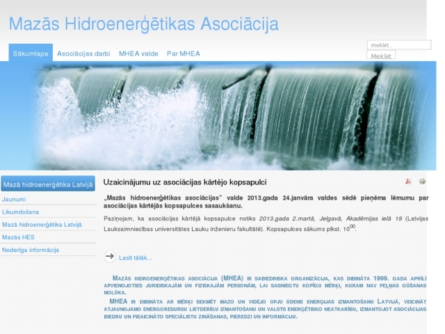 Mazās hidroenerģētikas asociācija, AS