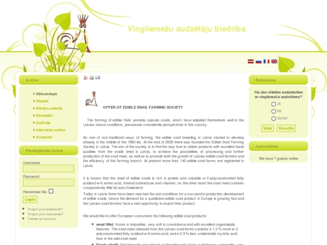 Vīngliemežu audzētāju biedrība, 